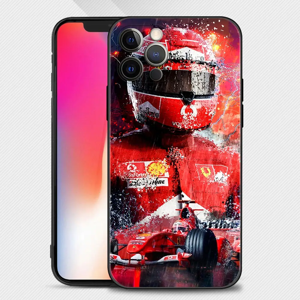 iphone 12 pro max wallet case Schumacher Formula 1 F1 Phone Case for iPhone 11 12 13 Pro Max 13 12 Mini SE2 XR XS Max 8 7 6 6S Plus 5 5S Cover Soft Case iphone 12 pro max wallet case