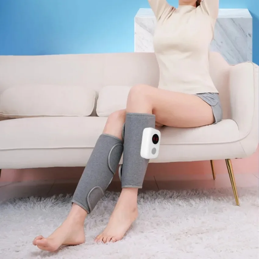 New 360° Air Pressure Calf Massager hine 5 Mode Foot Leg Muscle Relaxation Promote Blood Circulation_voghion.com