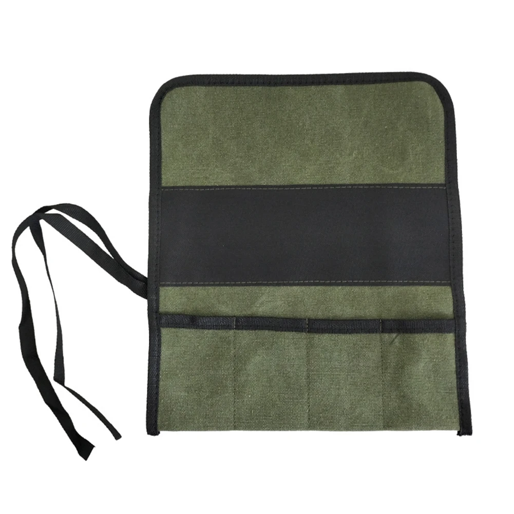 

Roll Up Tool Bag 1 PC 33x27cm Accessory Green Hanging Tool Multi-Purpose Multiple Pockets Organize Oxford Cloth