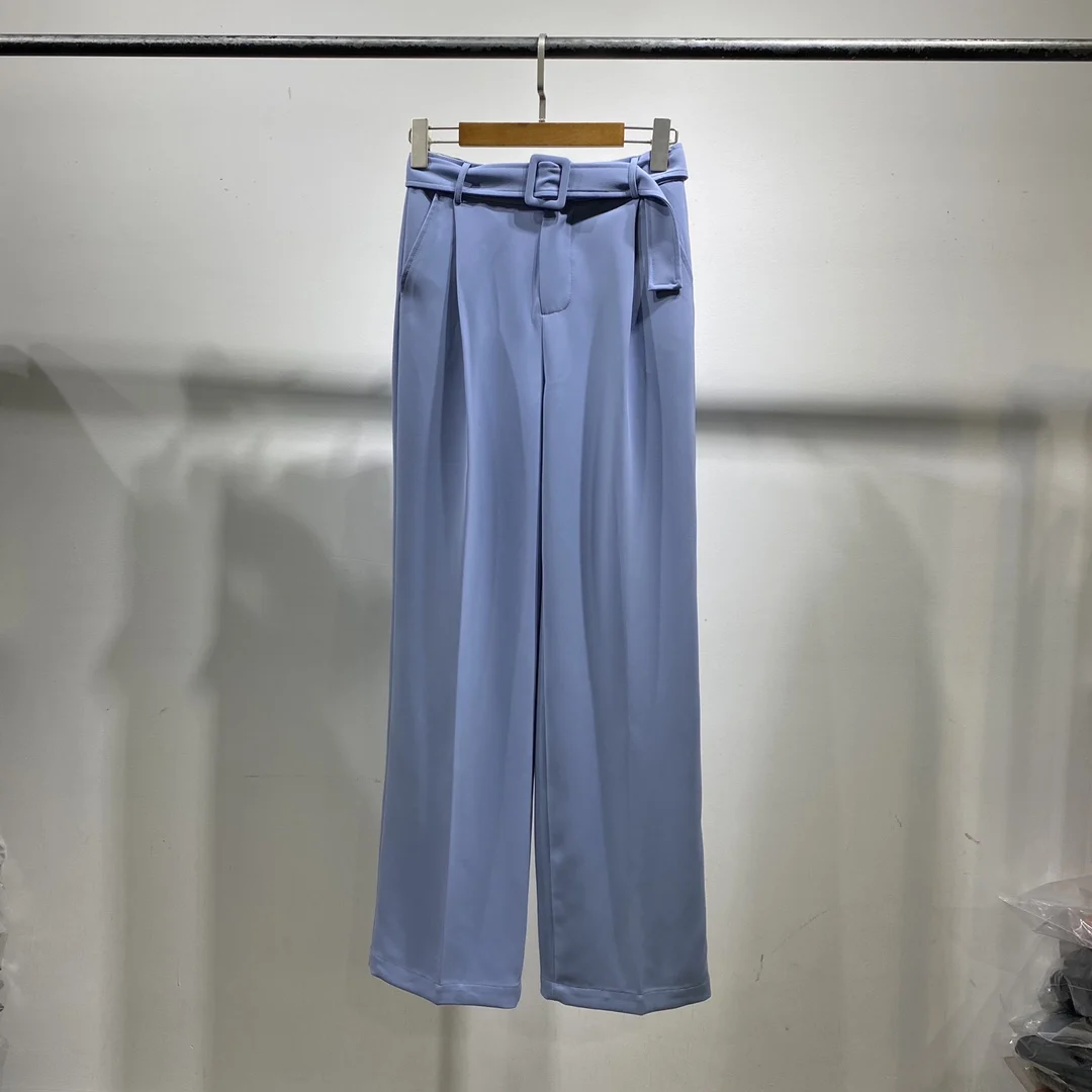 

The new trousers are made of custom woven and dyed fabrics