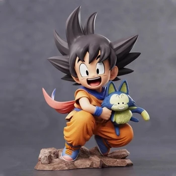 10cm Anime Dragon Ball Z Figure Goku Figure Goku Embrace Pura PVC GK Figures Yamcha Anime Collectible Model Toys Gifts 1