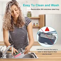 Electric Lunch Box Food Heater  Portable Food Warmer Lunchbox for Car Home Leak proof 2 Compartments 110V 220V Pot 2