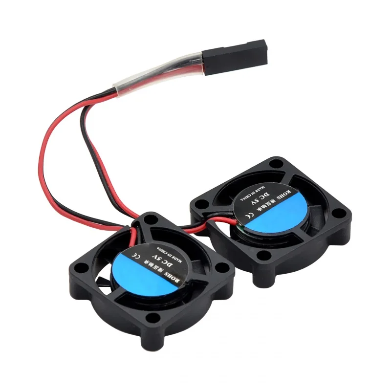 Modulo Doppia Ventola Per Raspberry Pi 4B 3B 3B Custodia In Alluminio 25X25X7Cm