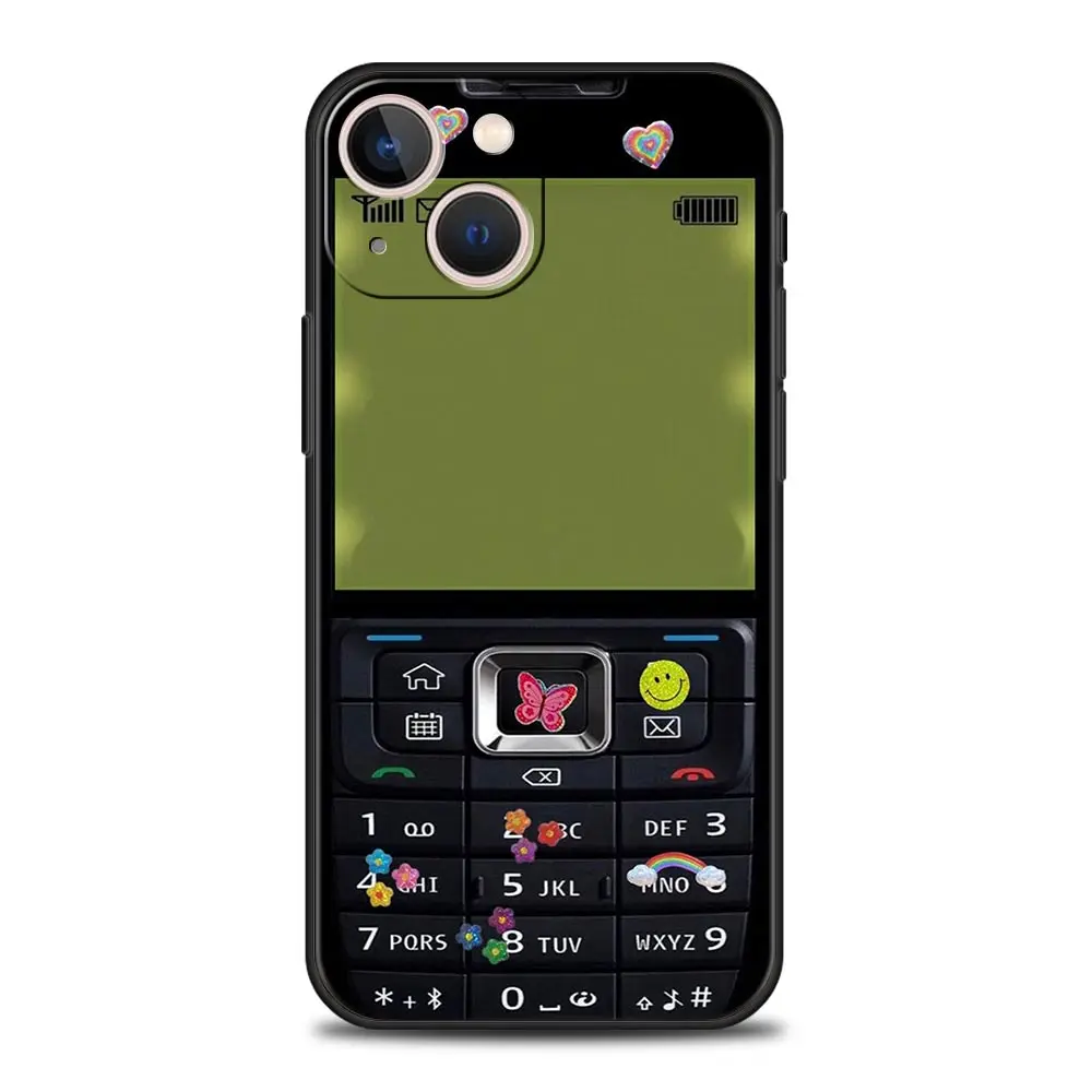 Vintage Cassette Tape Retro Style Luxury Silicone Black Phone Case