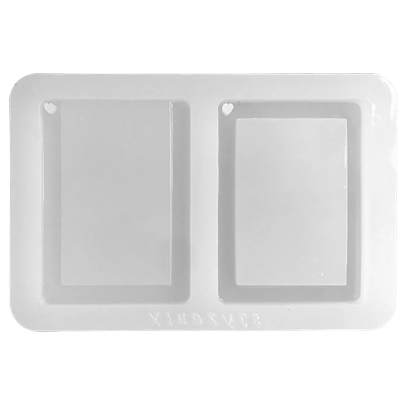 

Photo Frame Decoration Silicone Mold Card Sleeve Epoxy Mold Resin Casting Pendant Mold Suitable for Diy Crafts 57BD