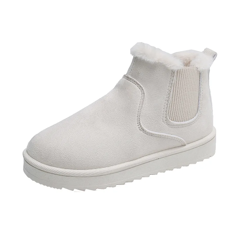 New Women Boots Thickening Plus Velvet Winter Fashion Warm Short Boots Cotton Shoes Women'S Snow Winter