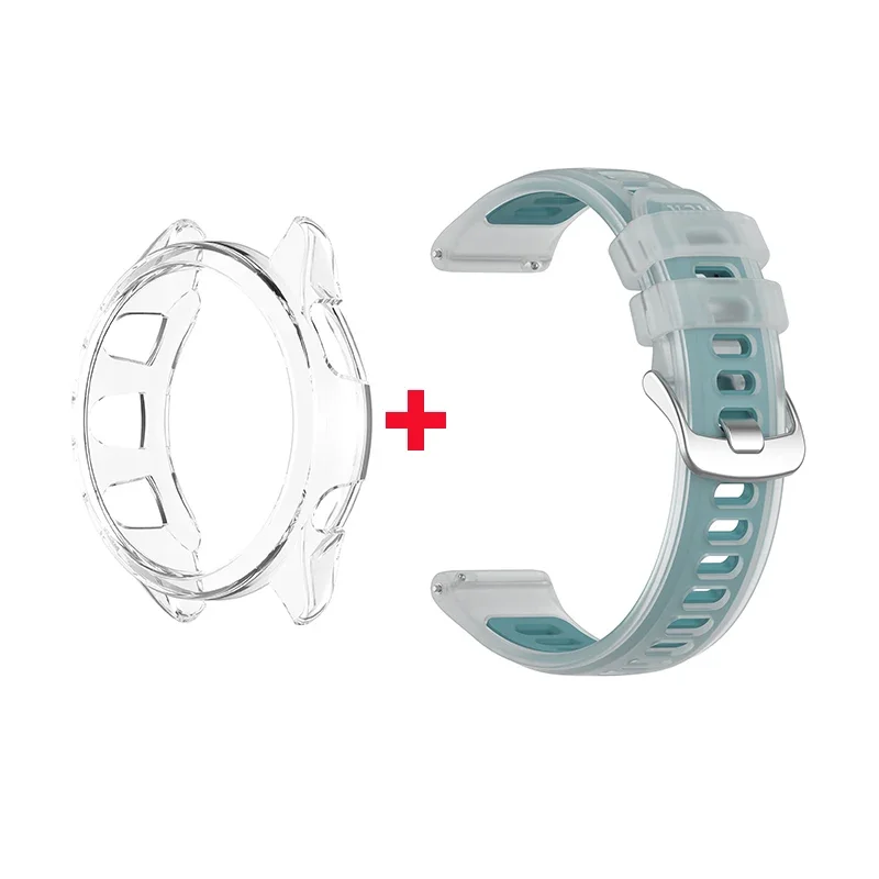 Dual Function Silicone Strap with Transparent Protective Case
