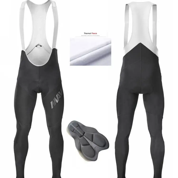 

Men Women Cycling Bib Pants Thermal Fleece Cycling long pants Gel Pad Bike Trousers Winter Keep Warm MTB Bike Tights Pants
