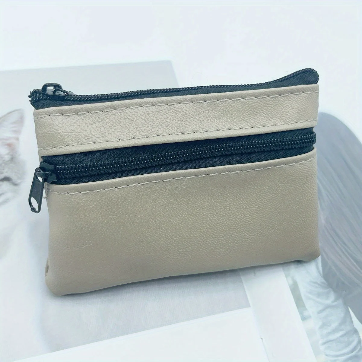 PU monetų piniginės lengvas dizainas