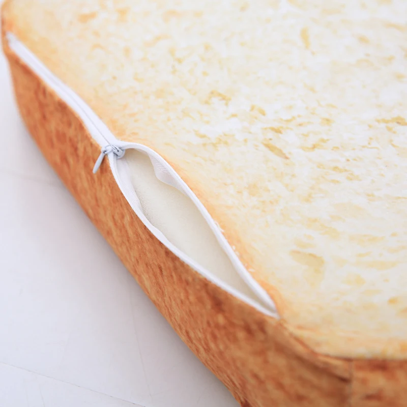 Creative Simulation Toast Bread Slicing Cushion Cat Special Pet Cushion Plush Toy Pillow