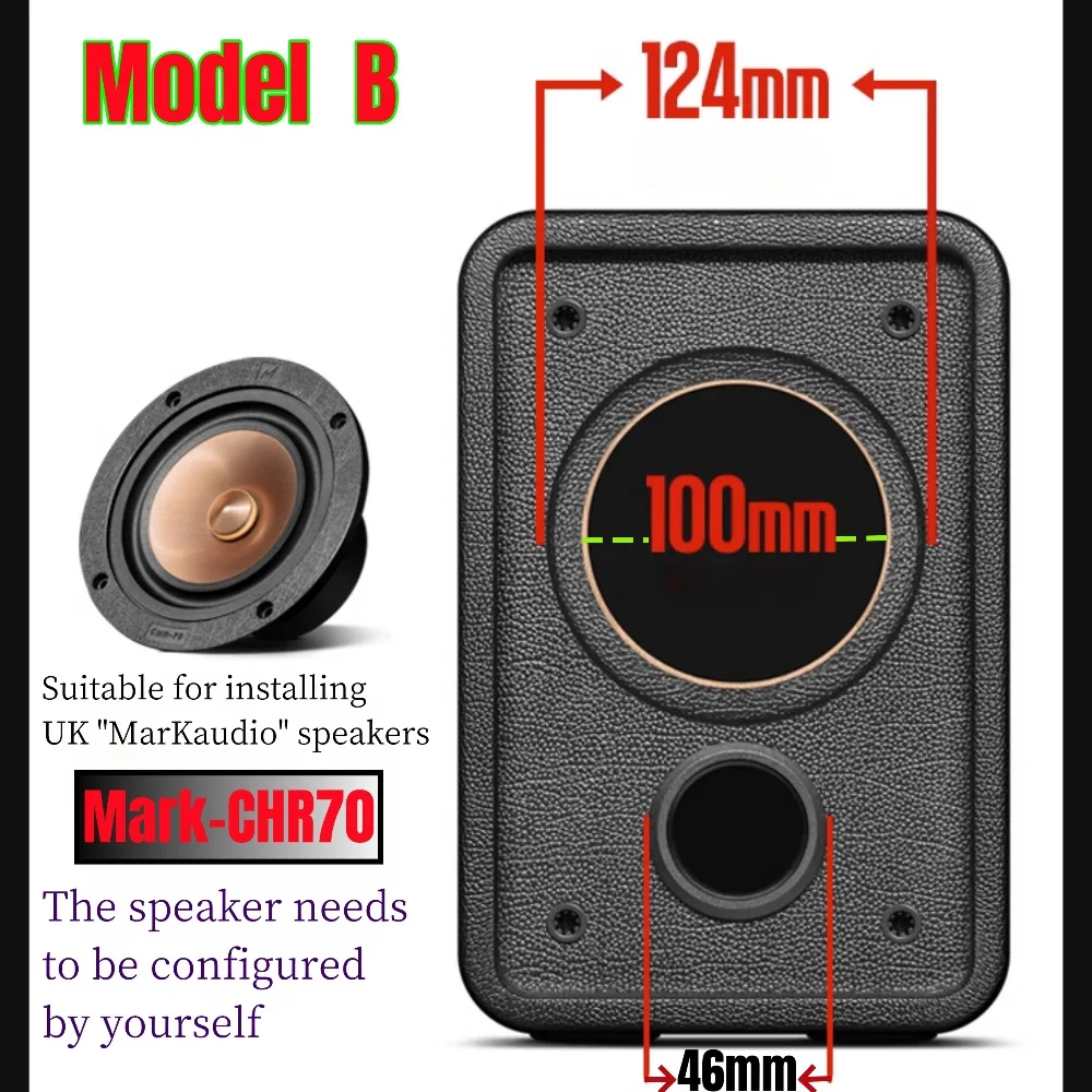 DIY Audio Modification 1Pcs 4-inch Full Frequency Speaker Empty Box speakers wooden casing speaker empty box Passive Sound Wooden Shell Suitable for MarKaudio Speakers