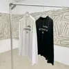 Niche Designer Ac Retro Old Letters 1996 Printed Loose Long-sleeved T-shirt 24 Spring Summer New Men and Women of The Same Style 3