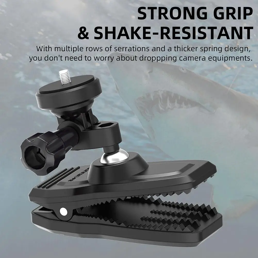 

Универсальный магнитный зажим для рюкзака вращающийся на 360 ° зажим для плечевого ремня для экшн-камеры серии ForGoPro для Insta360 серии K8D6