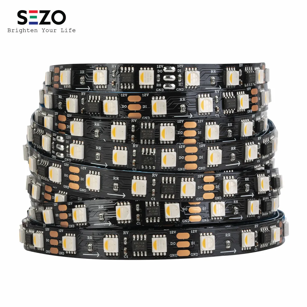 12V 24V WS2814 Led Strip Light 4 in 1 Similar SK6812 RGBW Pixels Addressable WS2811 RGBWW RGBCW 5050 3pin Led Lights IP30 65 67