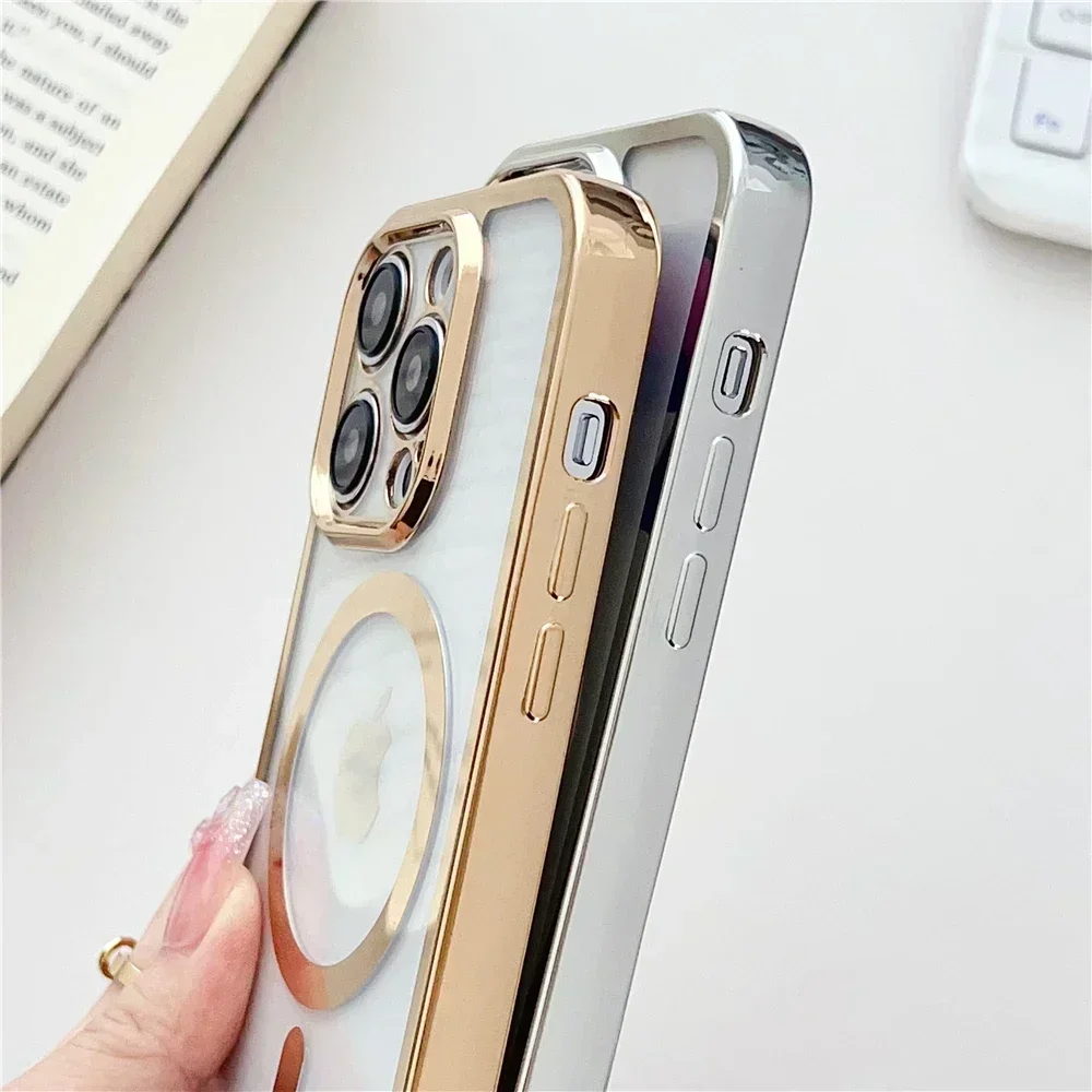 Versatile Clear Phone Case with Magnetic Necklace Cord and Lanyard