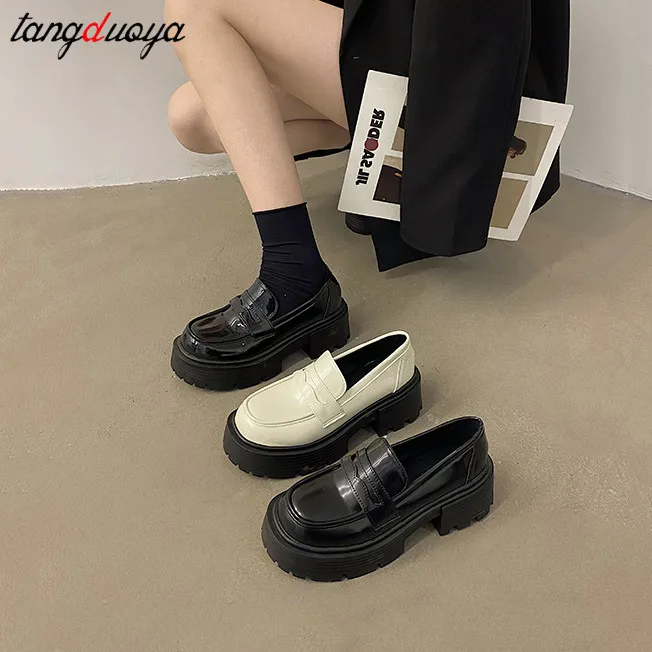 loafers Women Platform Shoes Hidden Height Heels Women's Casual Loafers for spring And Winter Heels Dress Shoes mary janes 2024