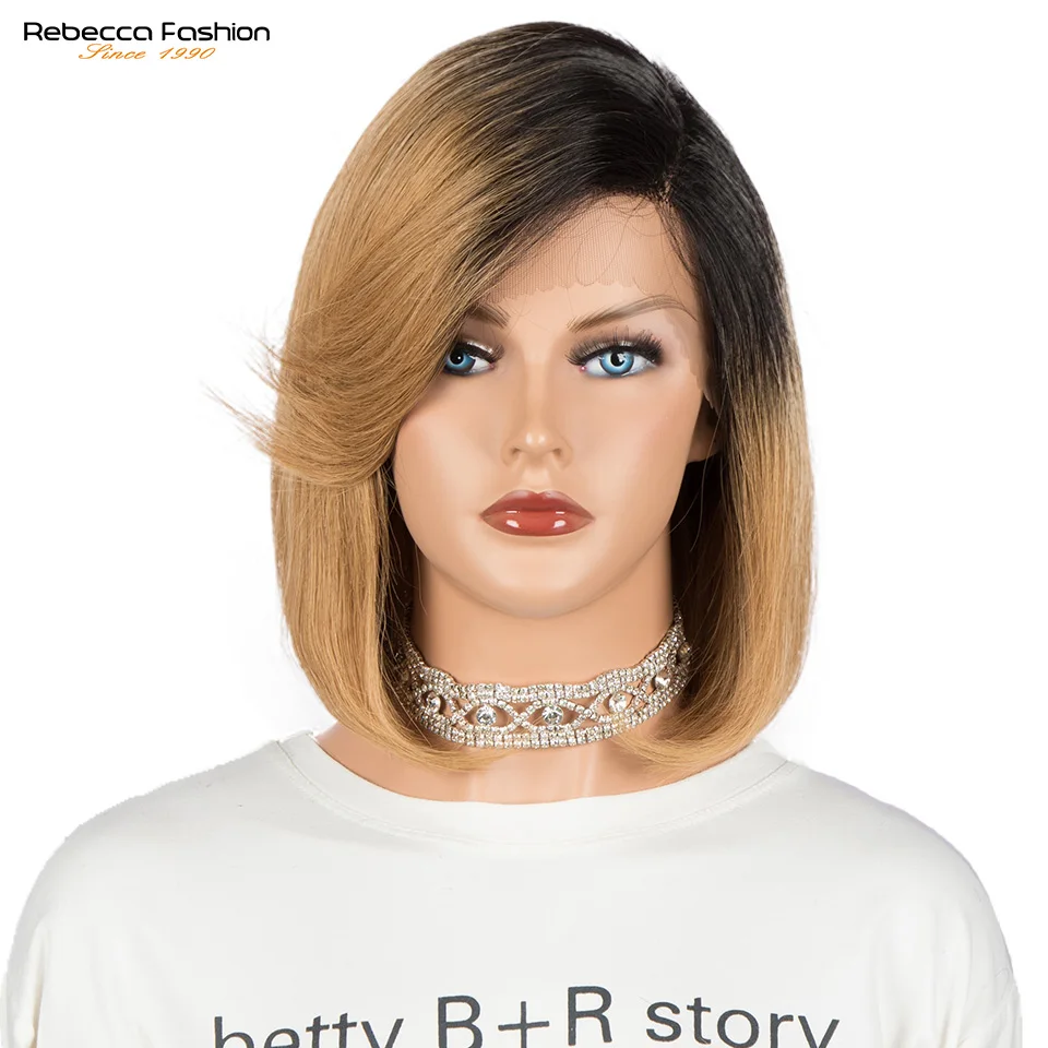 

Blond Short Bob Hair Wig Human Hair Wig 1B 27 Honey Blond 13x6x1 Lace Front Human Hair Wig Ombre Blonde Part Lace Wigs For Women