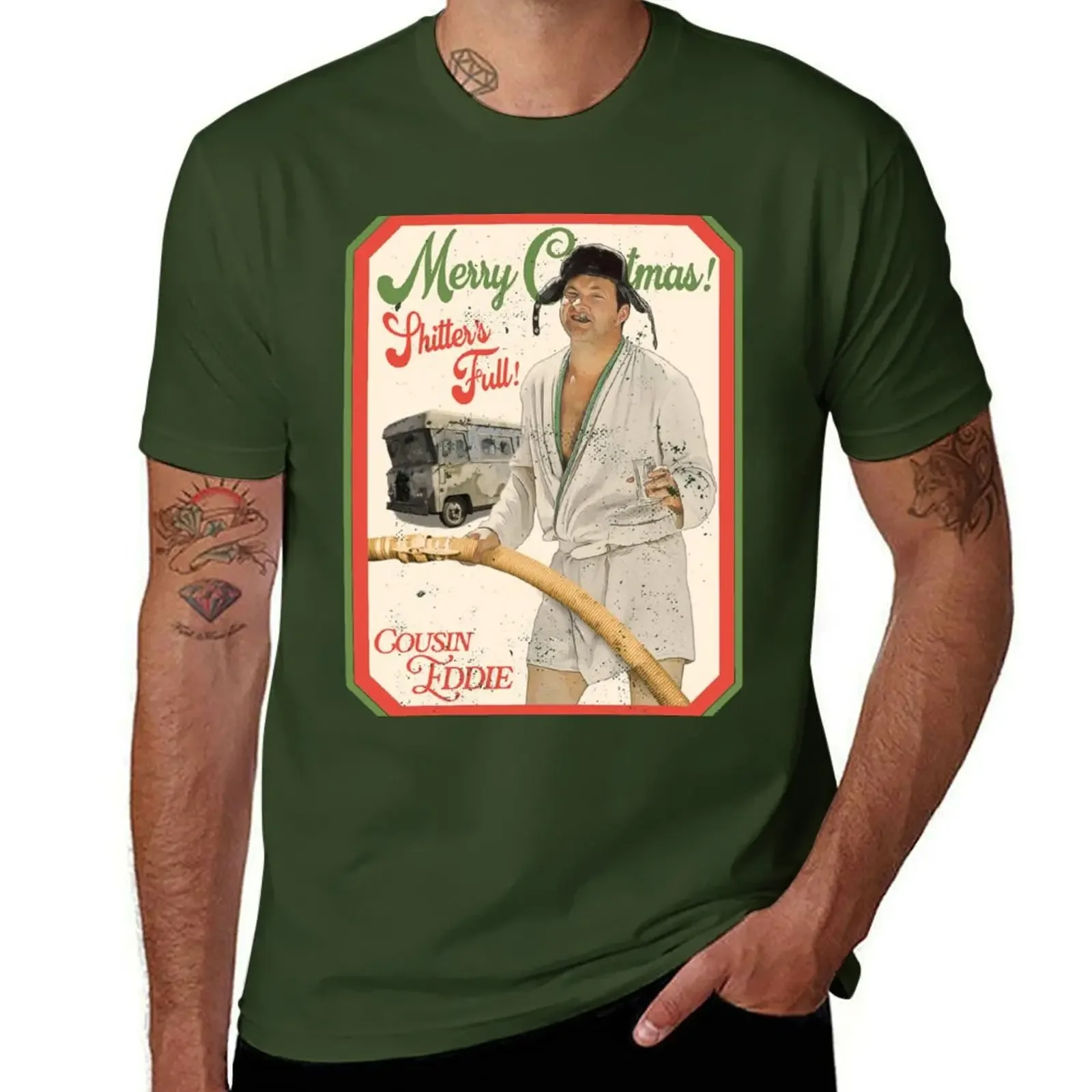 

Cousin Eddie T-shirt vintage quick drying graphics men clothings