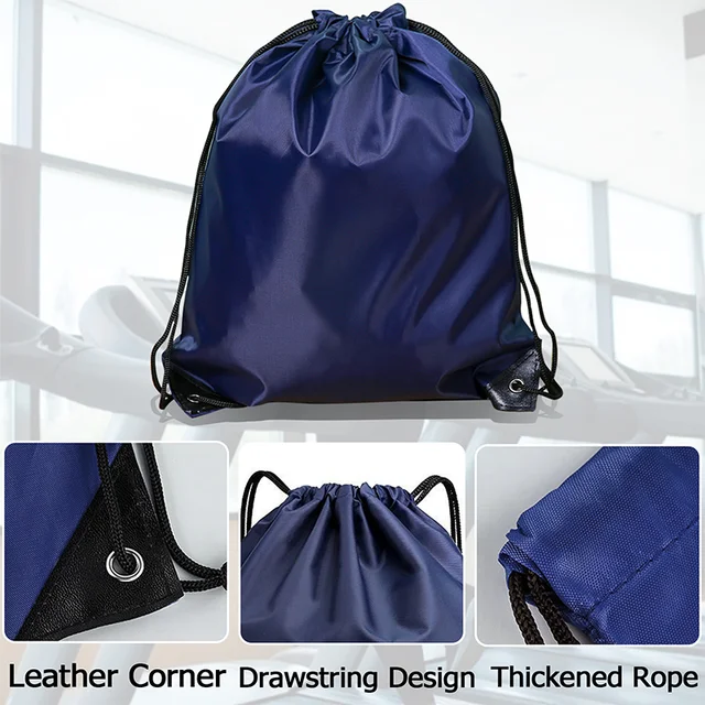 Drawstring Backpack Bulk String Backpack Drawstring Bags Cinch Bag Sackpack for Men Women Gym 3