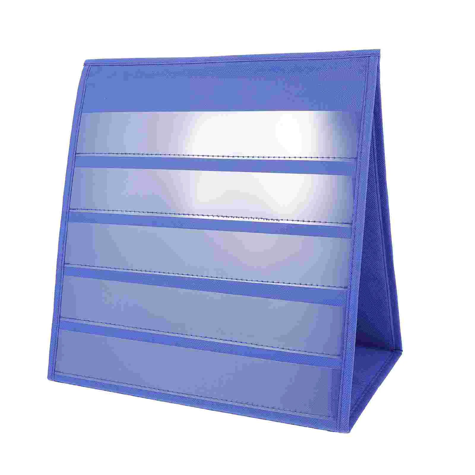 

30 5x33cm Table Top Self-standing Pocket Chart Cards Calendars Memo Desktop Simple Unprinted Wind Keli