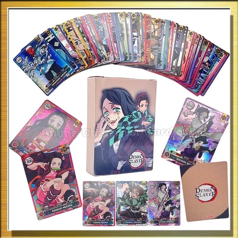 

Flash Demon Slayer Cards English Edition Anime One Piece Naruto Collection Card SSR SR Rare Character Toys Kamado Tanjiro