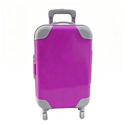 Doll - Sized Fashion Suitcase for Stylish Outings and Accessory Storage (PURPLE)