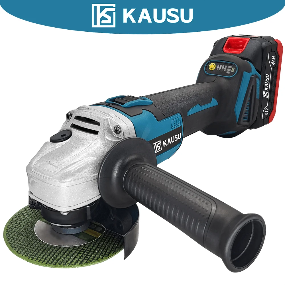 100MM M10 Brushless Electric Angle Grinder Variable Speed Woodworking Cutting Machine Grinding Power Tool For Makita 18V Battery 6