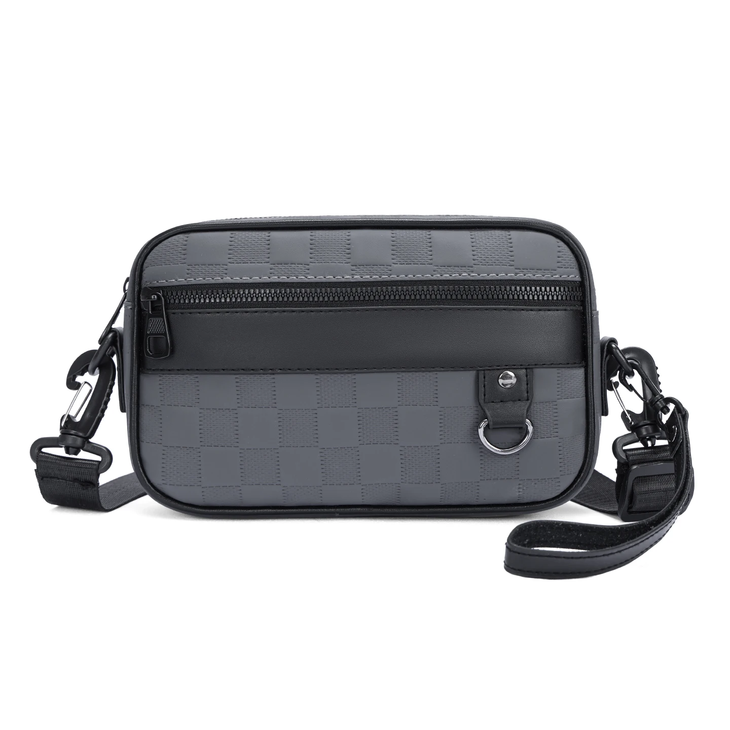 Men's PU Leather Soft Crossbody Bag with Adjustable Strap for Multi-Functional Daily Use