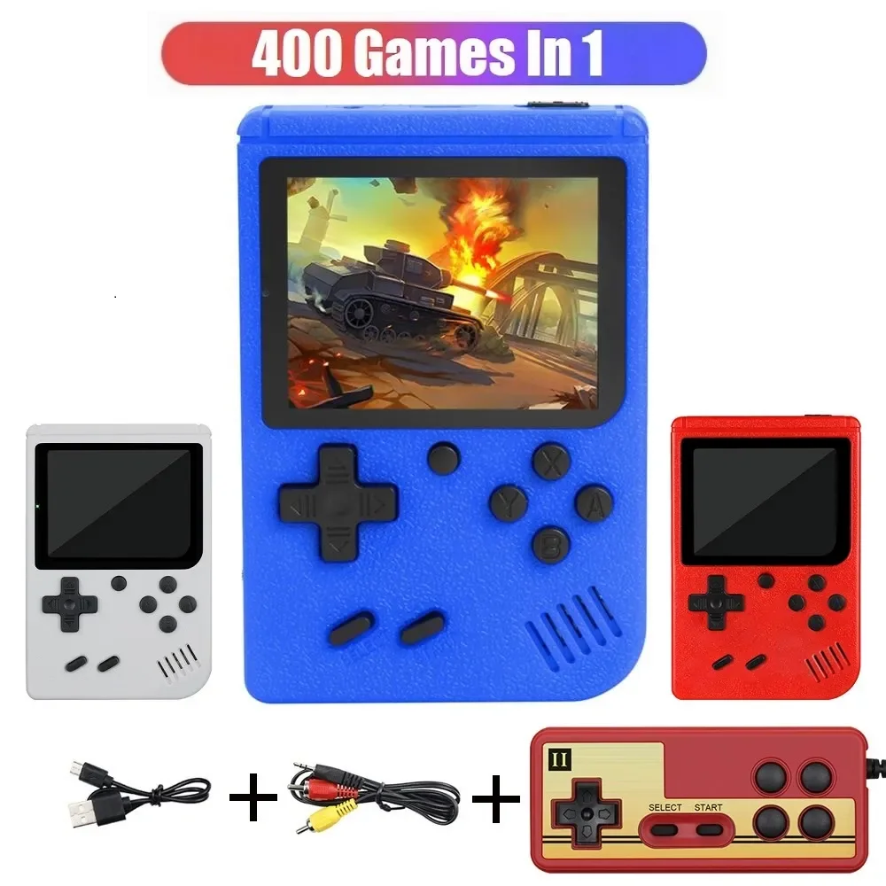 Classic Retro Video Pocket Games Console Lcd Screen Builtin 400