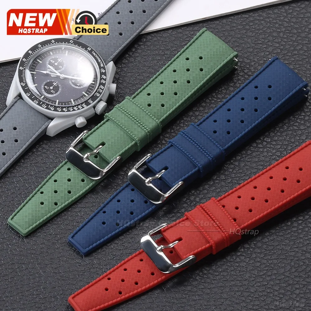 Quick Release Tropical Silicone Waterproof Strap – 18mm, 20mm, 22mm