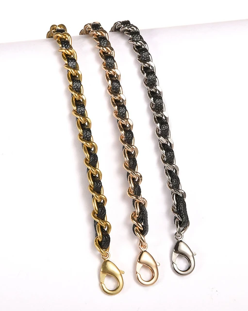 100-130cm Leather+Metal Replacement For Chanel Purse Chain Strap