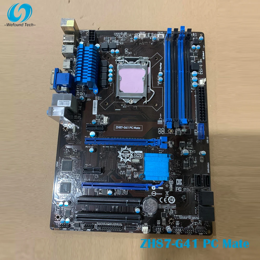 Семейная Материнская плата ПК Msi LGA1150 DDR3 64 Гб PCI-E 3 0 SATA3 USB2.0/3 ATX протестирована