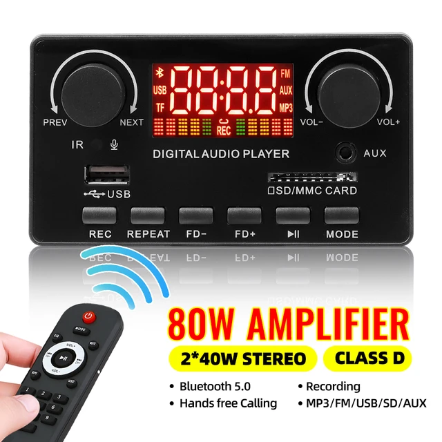 Wireless Bluetooth 5.0 9v-12v Mp3 Wma Decoder Board Car Audio Usb Tf Fm  Radio Module Color Screen Mp3 Player With Remote Control - Mp3 Players -  AliExpress