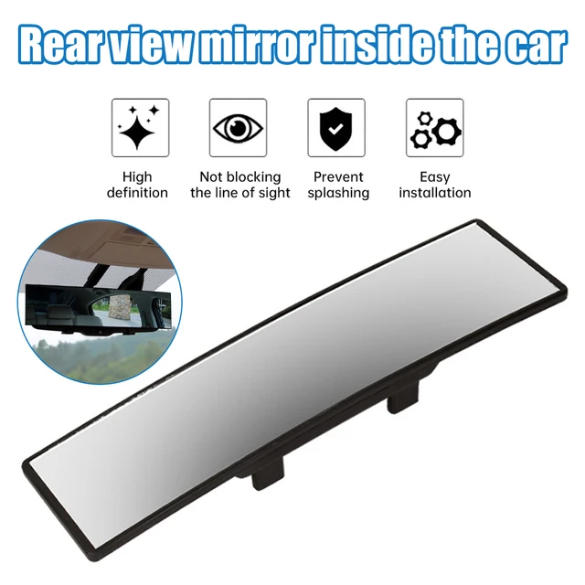 Universal Panoramic Convex Rearview Mirror Wide Angle Car Interior Rear View Mirror Anti-glare Sun Visor Mirror Car Accessories
