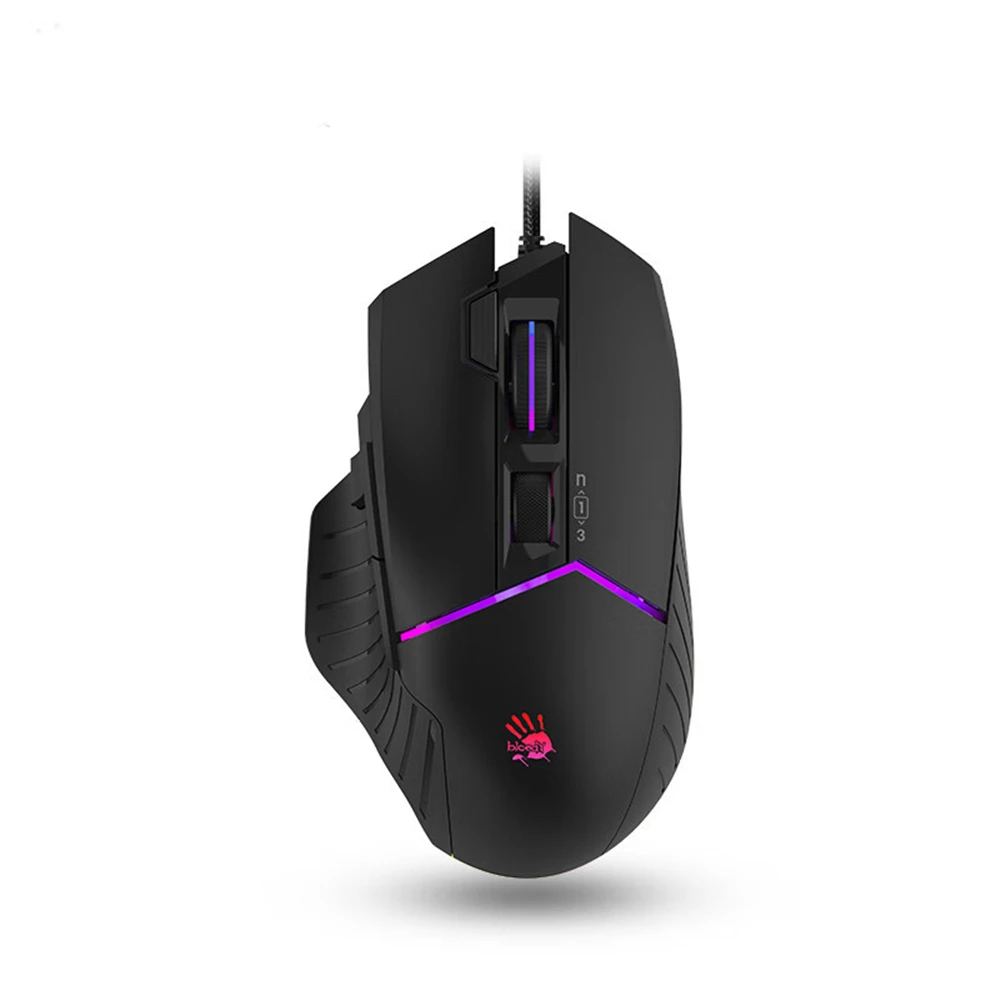 Max Gaming Mouse para Bloody Wired Macro Programação Laptop Desktop Computer com Rgb Backlight Mice W95