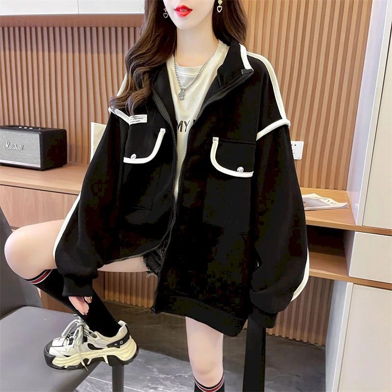 Cárdigan grueso de felpa para mujer, chaquetas con cremallera de moda, estilo coreano, cárdigan holgado, ropa Y2k, Otoño e Invierno| | - AliExpress