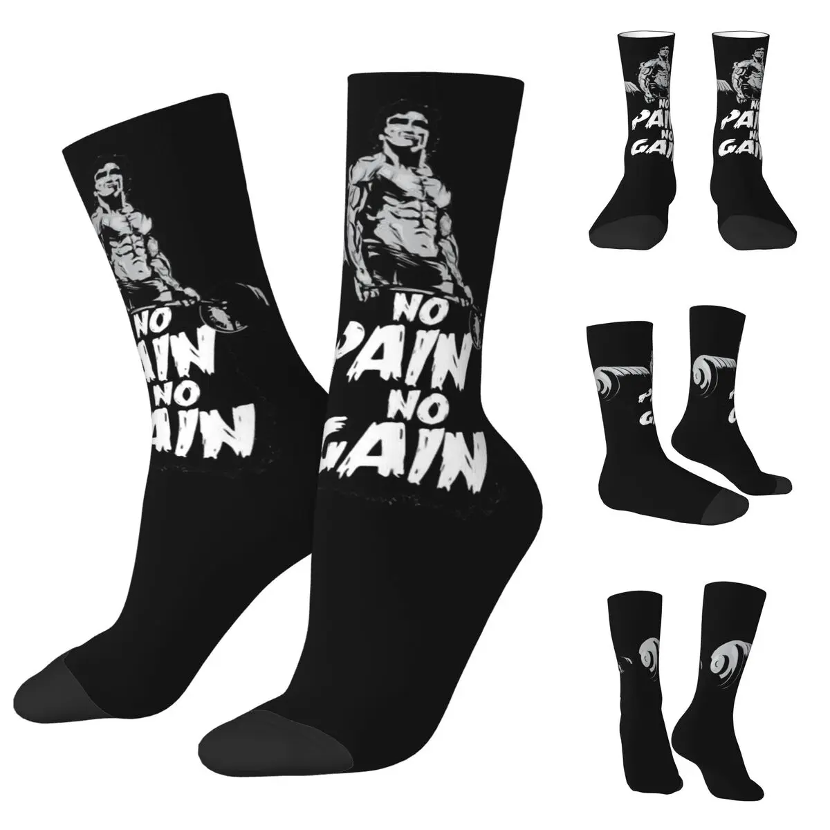 Casual Arnold Schwarzenegger Mr Olympia Unisex Socks,Cycling 3D Print Happy Socks Street Style Crazy Sock tesla red logo cosy unisex socks cycling happy 3d printing socks street style crazy sock