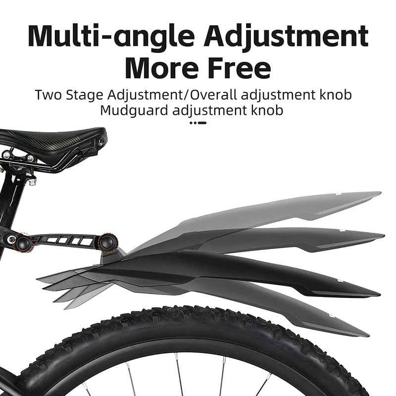 WEST BIKING Widen Bicycle Fender Mountain Bike Mudguard Quick Release For 26/27.5/29 Inch MTB Cycling Protector Bike Accessories