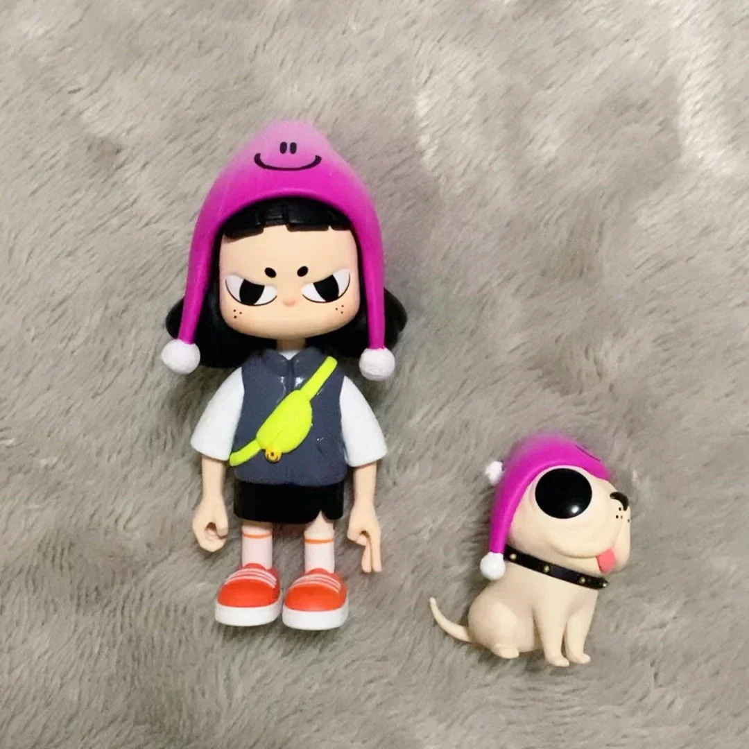 

VITA SKITTLES Action Figure Rainbow Color with Mini Dog Street Cool Girl Hot Sweet Light Up Passion Bring Joy Toys