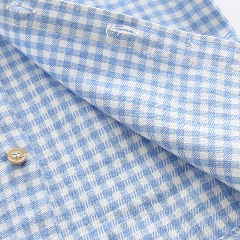2025 Spring Autumn New 2 3 4 5 6 8 10 Years Children Baby Kids Plaid Tops Handsome Gentleman Formal Long Sleeve Shirt For Boys