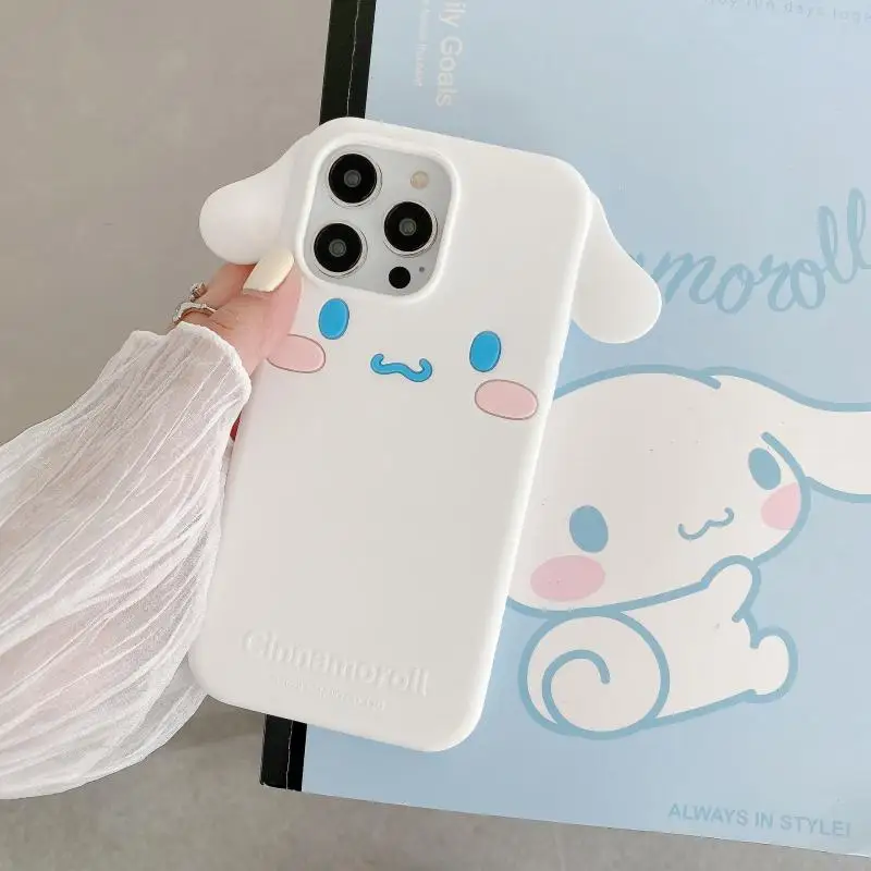 Kawaii Sanrioed Phone Case Hangyodon Kitty Kuromi Animation Peripherals Cute Applicable To Iphone 15 Pro Max Girl Gift Christmas