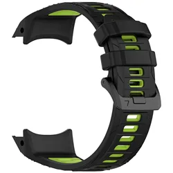 Premium Adjustable Silicone Sport Wristband - Official Strap - Instinct 3 45mm (Black green)