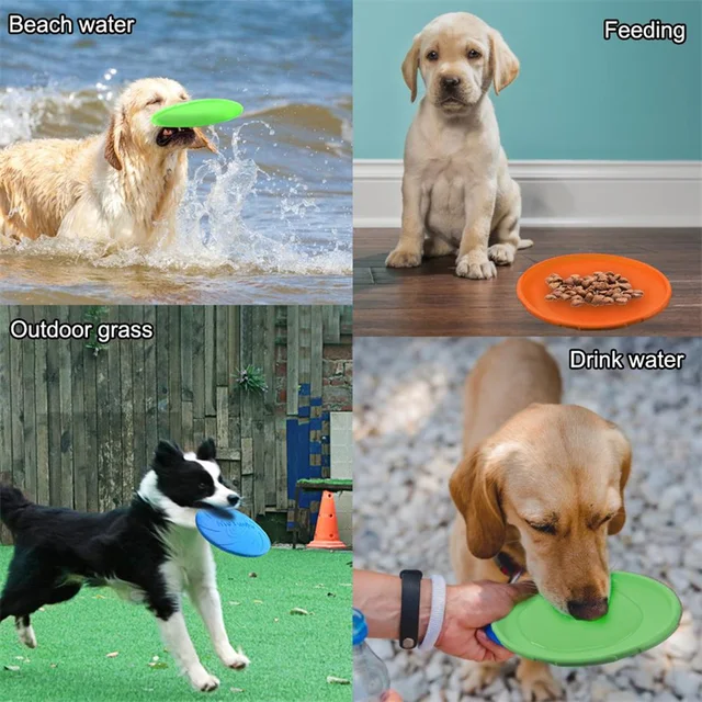 Dog Silicone Frisbees 3