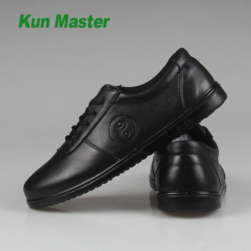 Genuine Leather Kung fu Tai Chi Shoes Martial Art Shoes sport Sneakers Cowhide Leather Unisex Free Flexible Men Women