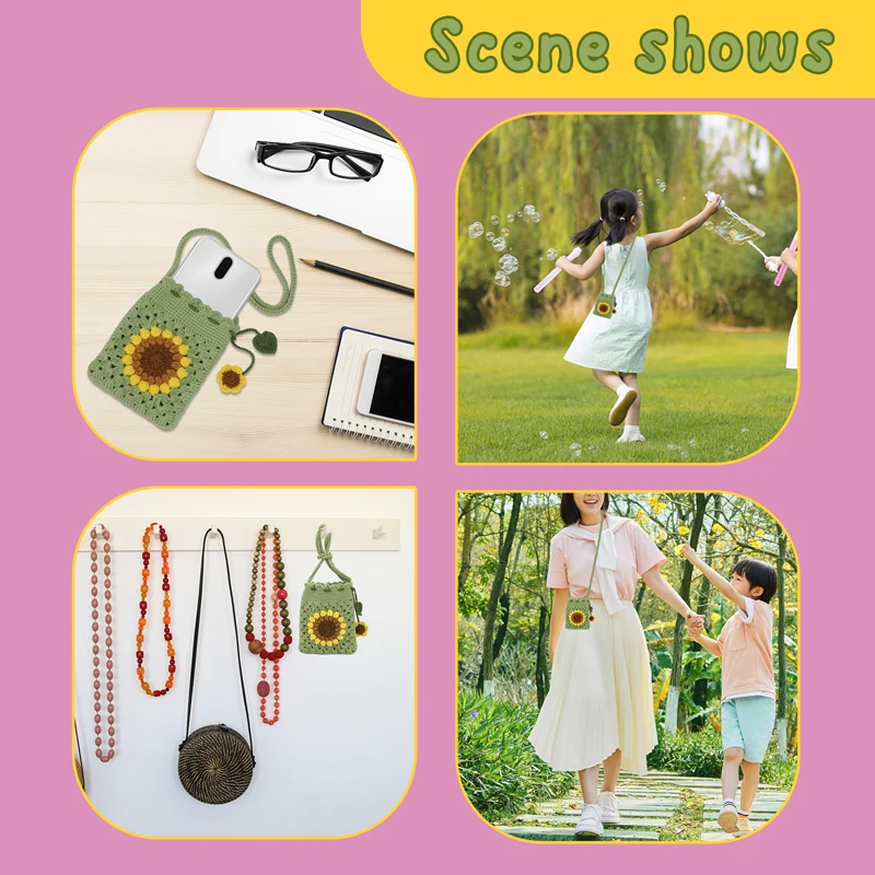Crochet Kit Beginners Bag Crochet Craft Kniting Kits Yarn Hook Tools Supplies Video Tutorials