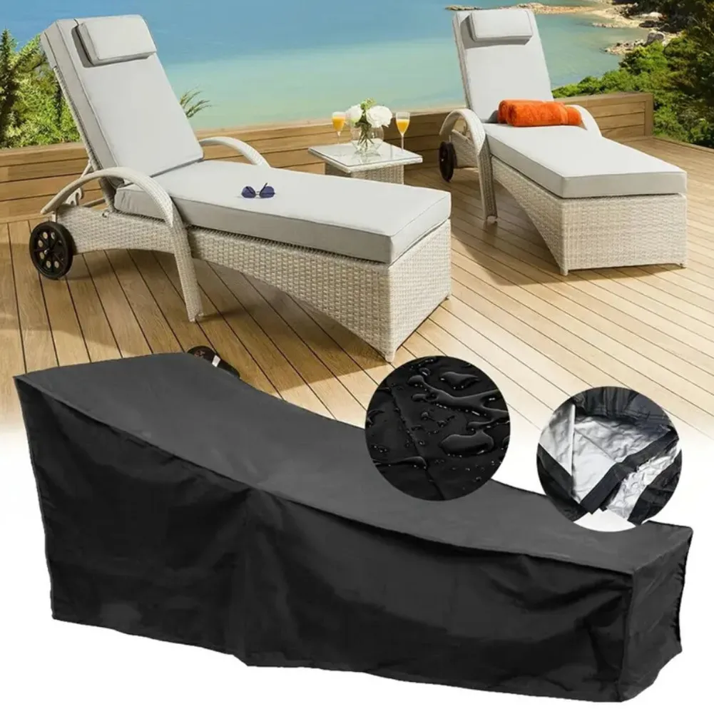 

Garden Sun Lounger Cover With Storage Bag Garden Furniture Protector For Garden Loungers Sun Loungers Chaise Lounges