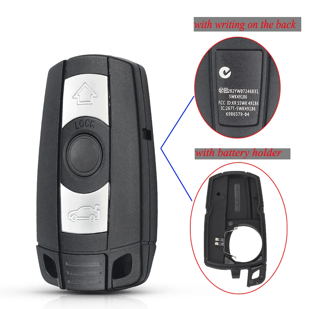 Premium 3-Button Smart Key Case