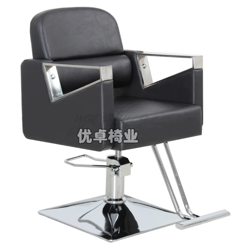 

Women Barber Shop Barber Chair Ergonomic Salon Dedicated Lifting Seats Rotating Hair Cutting Chairs Stuhl Salon Furniture