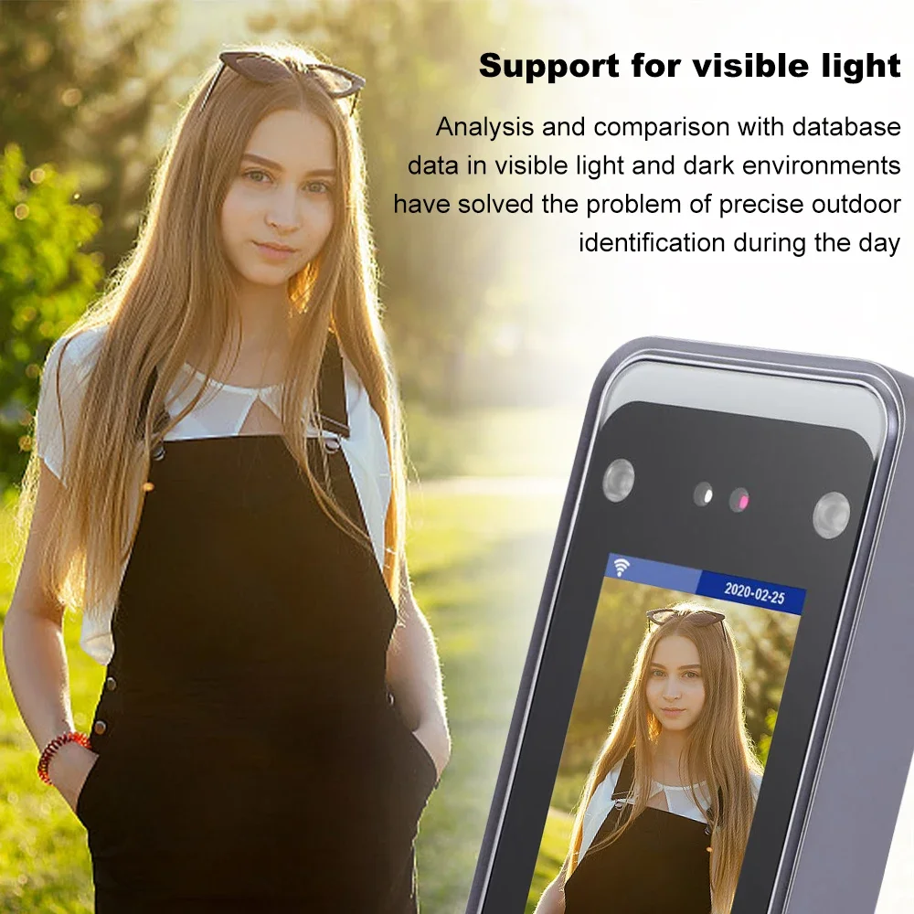 TCP/IP Dynamic Facial Face Recognition Time Attendance Access Control Machine Card Reader Electric Empolyee Recorder System