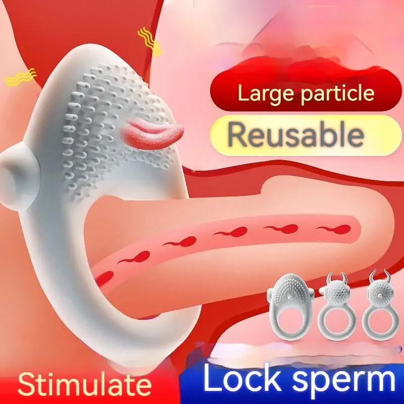 

New Vibrating Cock Rings Vibrating Male Delay Ejaculation Clitoris Stimulation Penis Ring Vibrator Sex Toys for Men Adult
